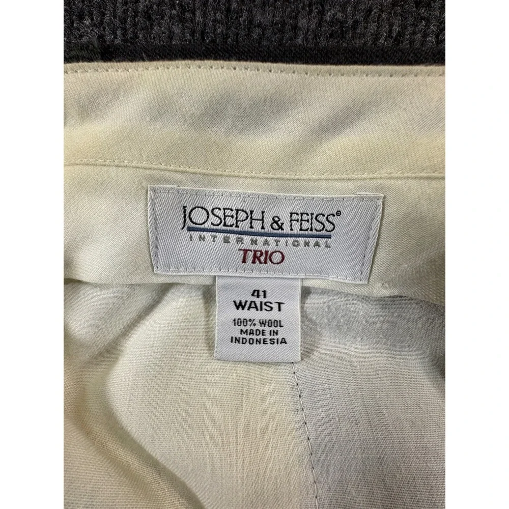 Joseph & Feiss International Trio Mens Grey 2 Button Suit Set Blazer Pants 48R